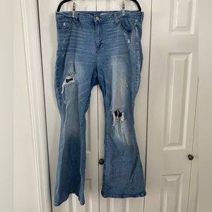 Arula Distressed Flare Jeans